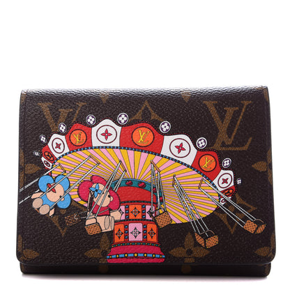 Louis Vuitton Monogram 2020 Christmas Animation Swing Ride Victorine Wallet Pink Poppy 1 of 8