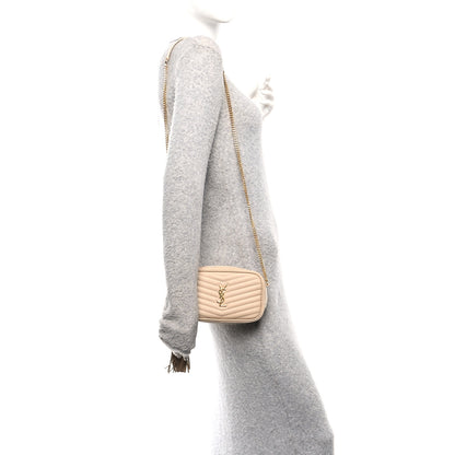 Saint Laurent Grain De Poudre Matelasse Monogram Mini Lou Camera Bag New Powder 2 of 10