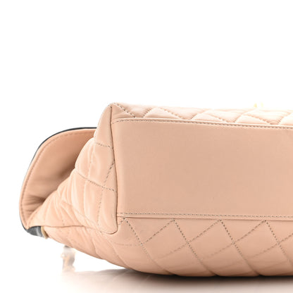 Chanel Lambskin Quilted Mademoiselle East West Flap Beige 9 of 10