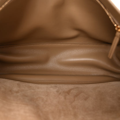 Chanel Suede Calfskin Small Souplissimo Maxi Flap Dark Beige 5 of 10