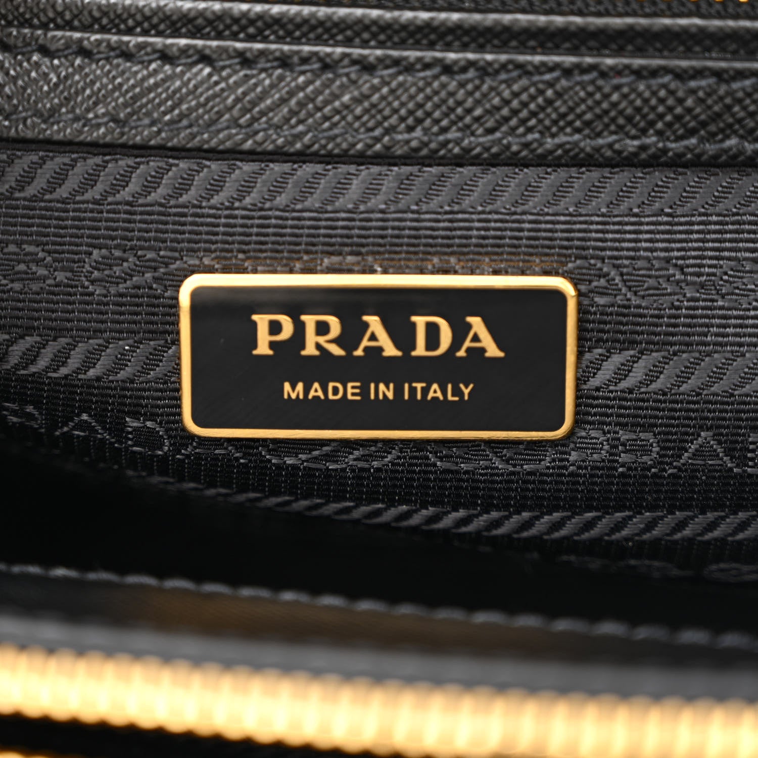 Prada Saffiano Small Galleria Double Zip Tote Black 6 of 10