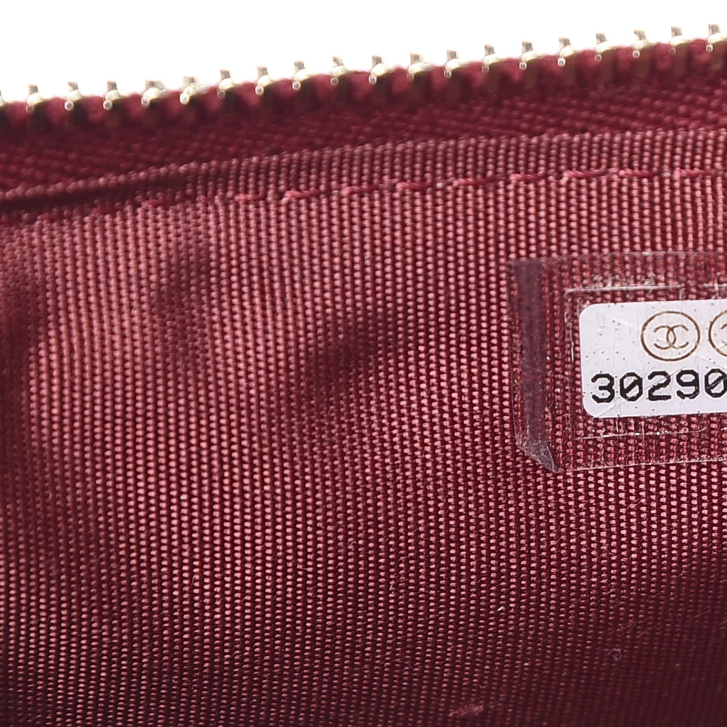 Shiny Goatskin Quilted 19 Flat Wallet Pouch Red