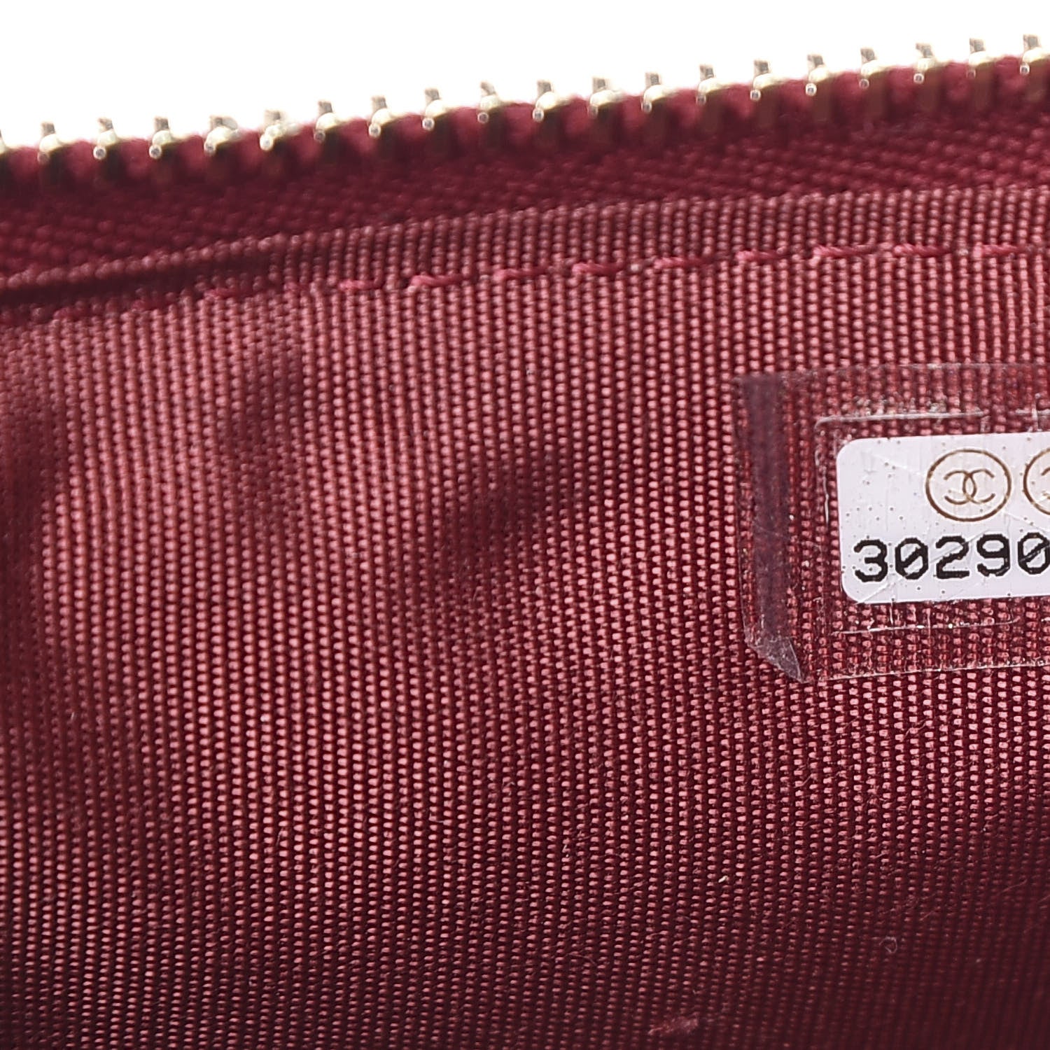 Chanel Shiny Goatskin Quilted 19 Flat Wallet Pouch Red 6 of 7