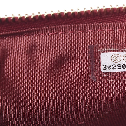 Chanel Shiny Goatskin Quilted 19 Flat Wallet Pouch Red 6 of 7