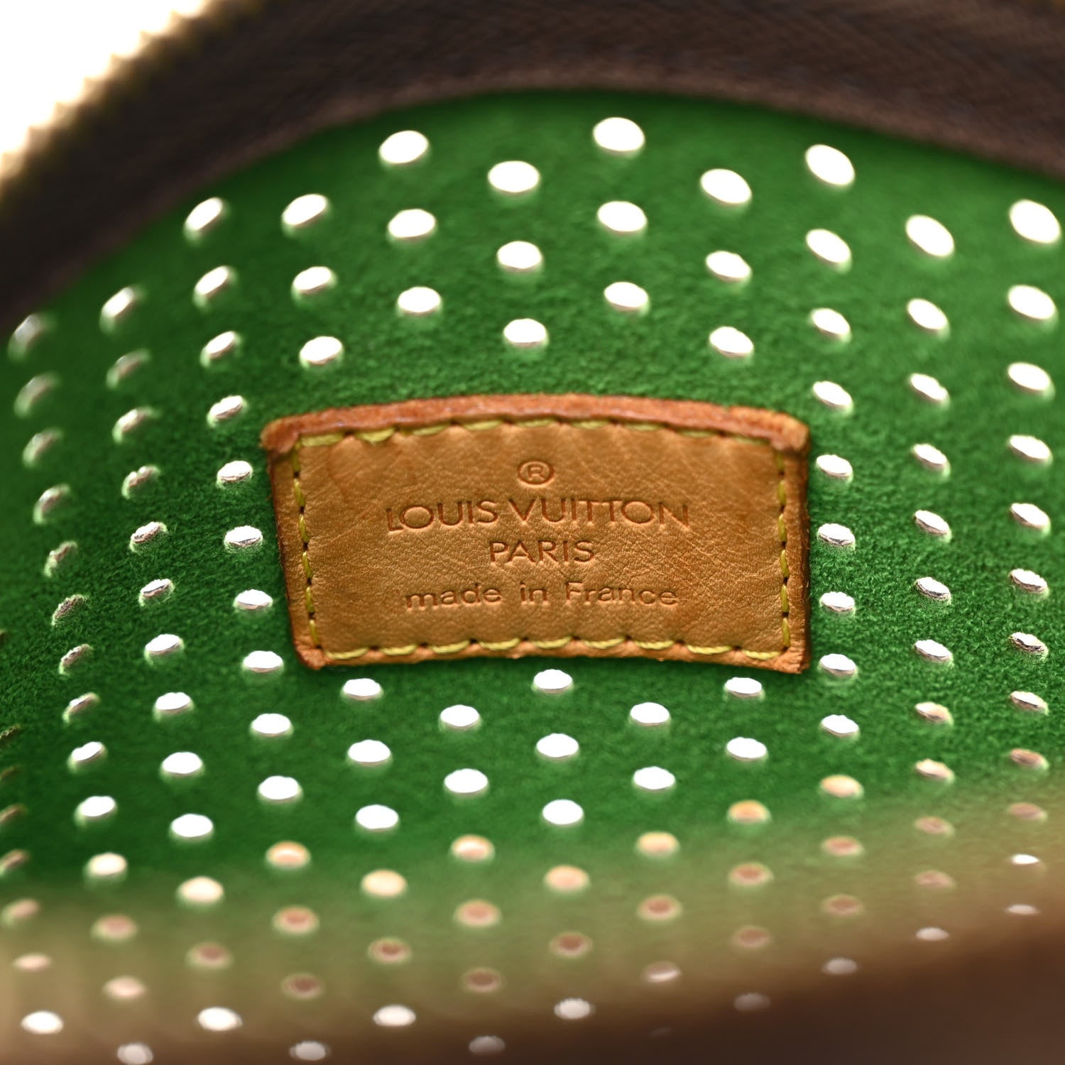 Louis Vuitton LOUIS VUITTON Monogram Perforated Speedy 30 Green 6 of 13