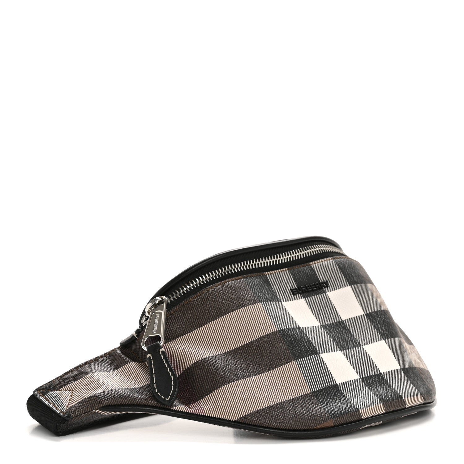 Burberry E-canvas Check Cason Bum Bag Dark Birch Brown 4 of 13