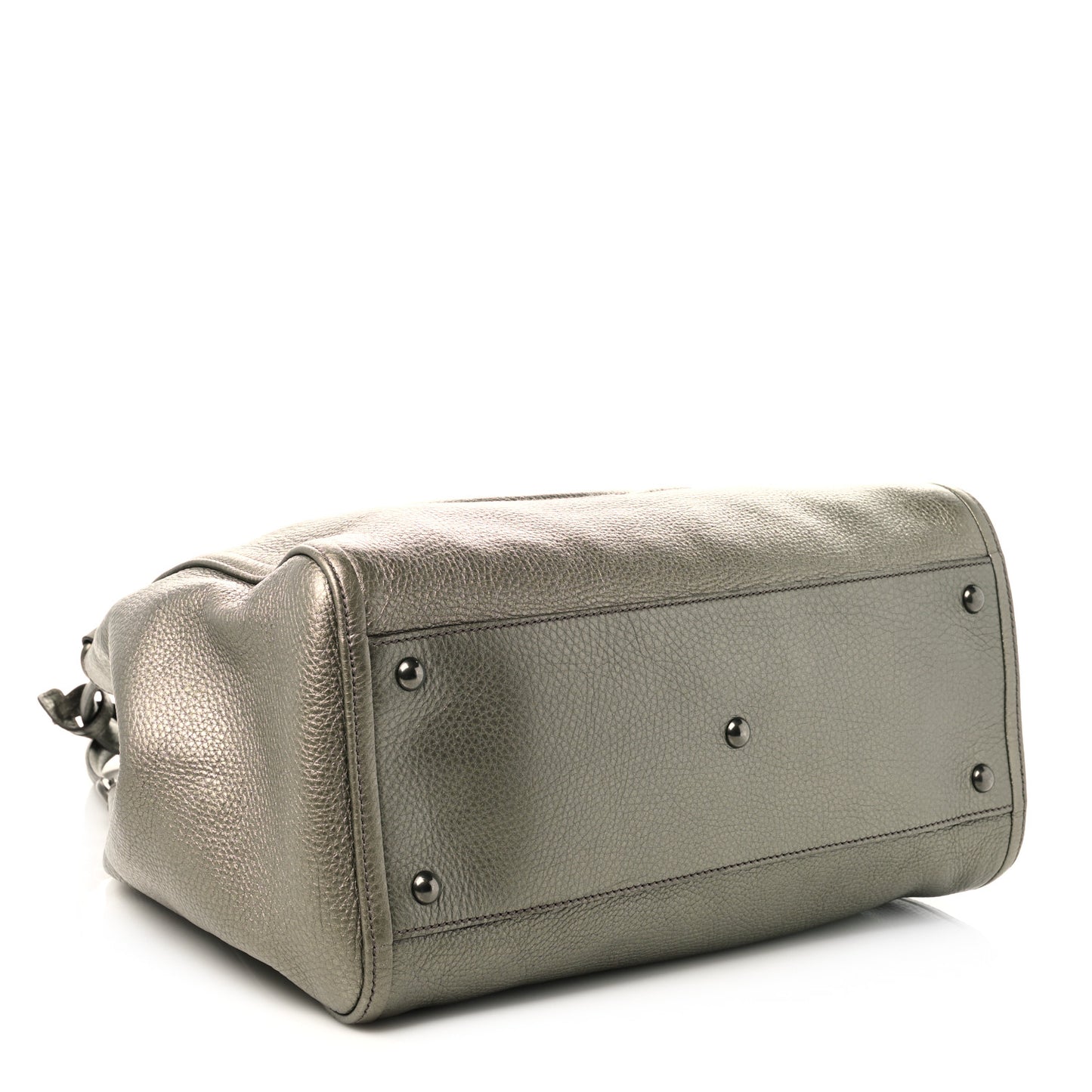 Metallic Cellarius Calfskin Medium Soho Shoulder Bag Sasso