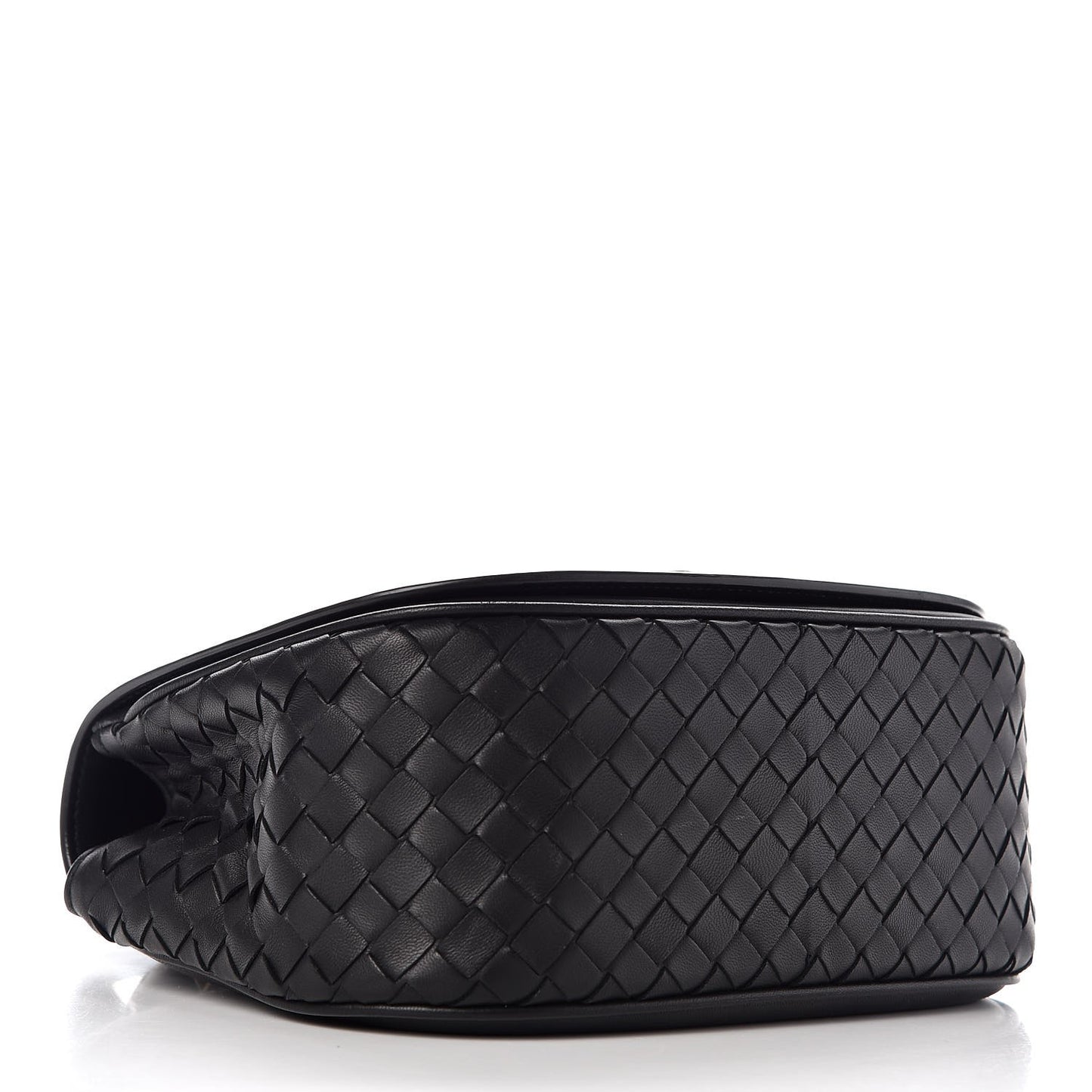 Nappa Intrecciato BV Luna Shoulder Bag Black