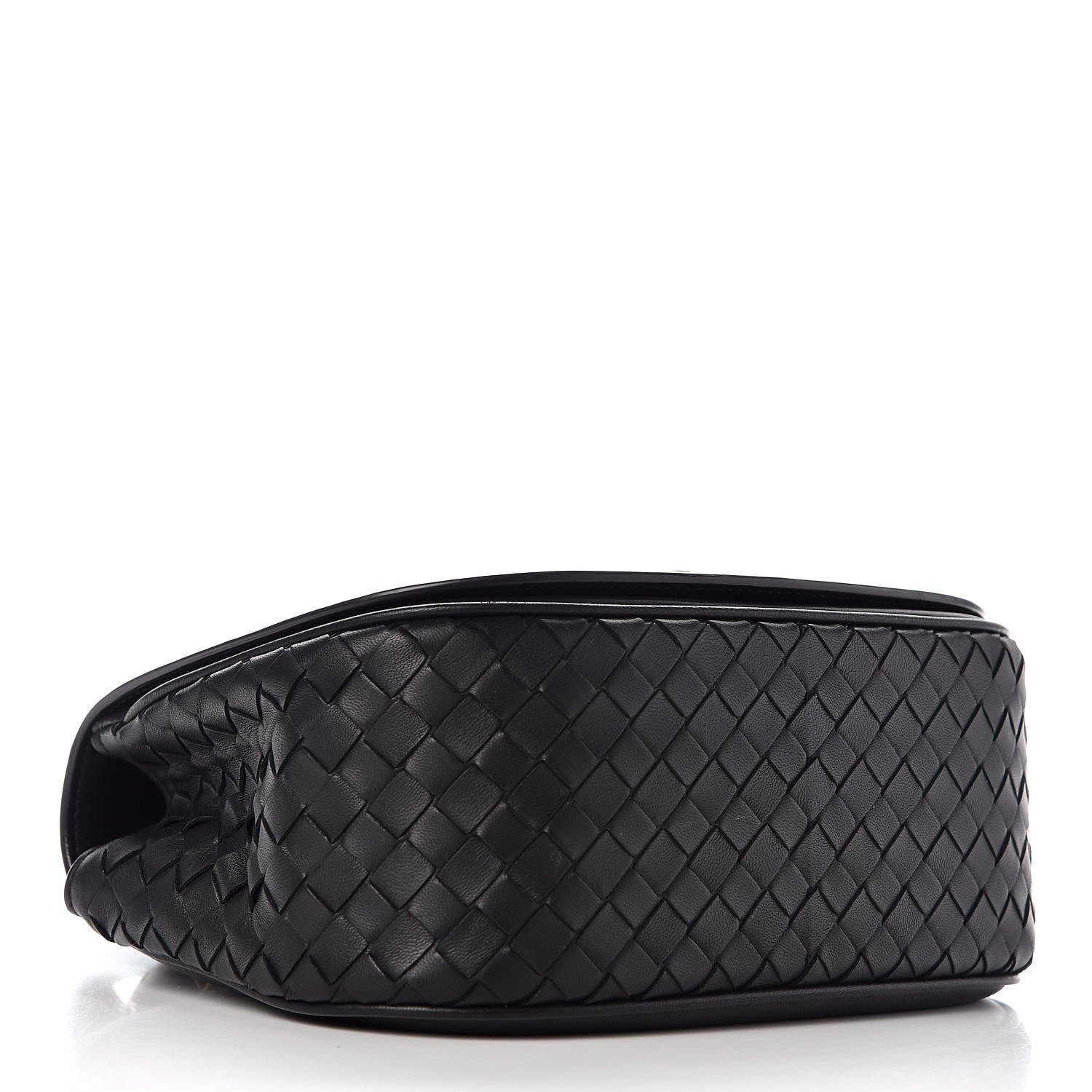 Bottega Veneta Nappa Intrecciato BV Luna Shoulder Bag Black 4 of 7