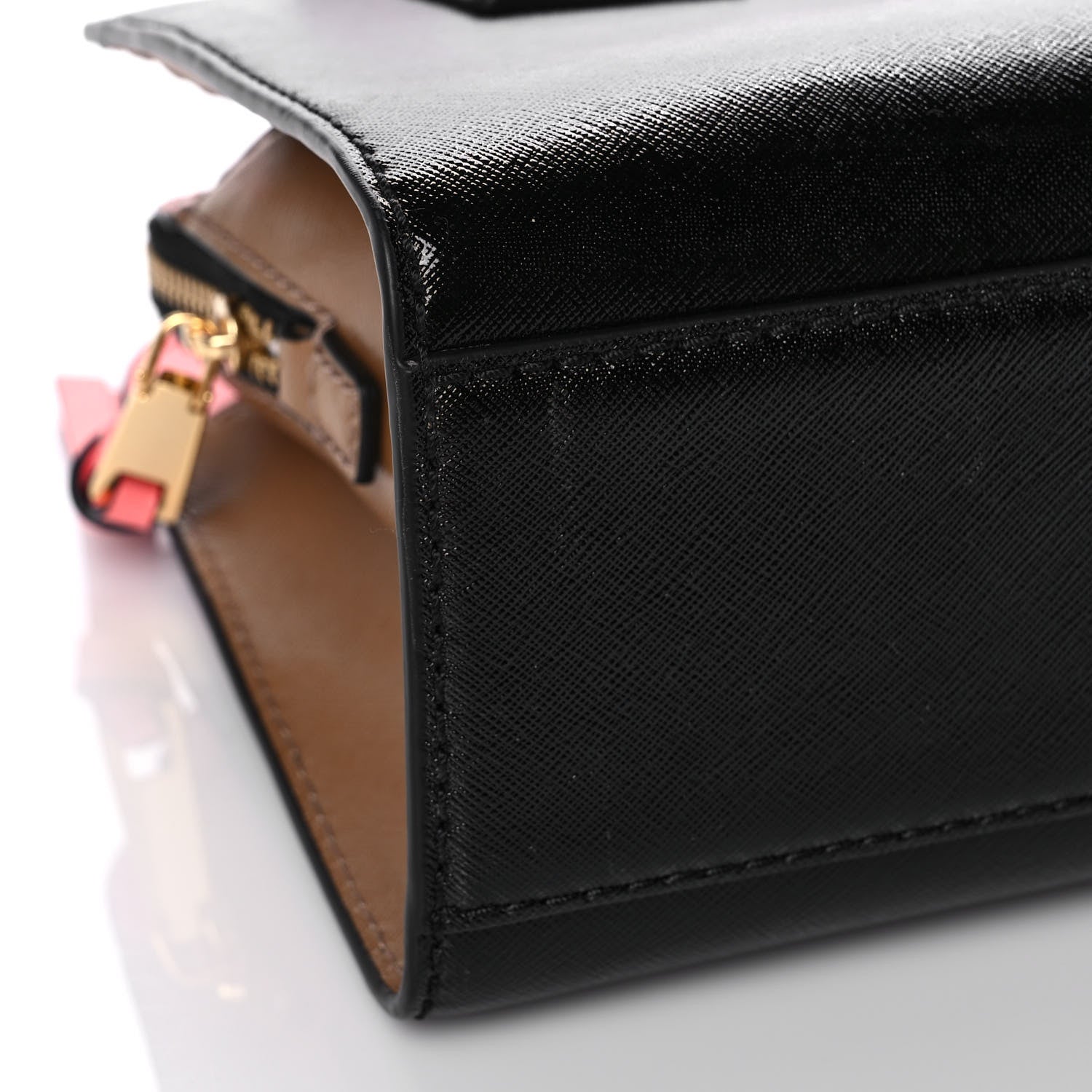 Marc Jacobs Saffiano Little Big Shot Tote Black Gazelle 7 of 10