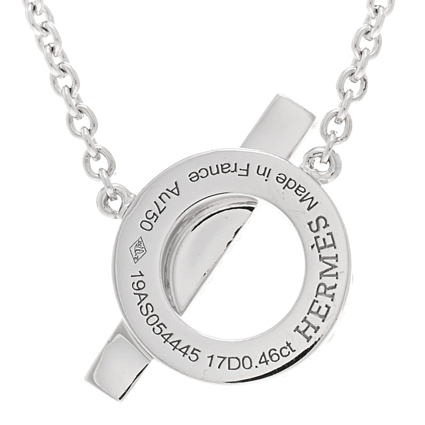 18K White Gold Diamond Finesse Pendant Necklace