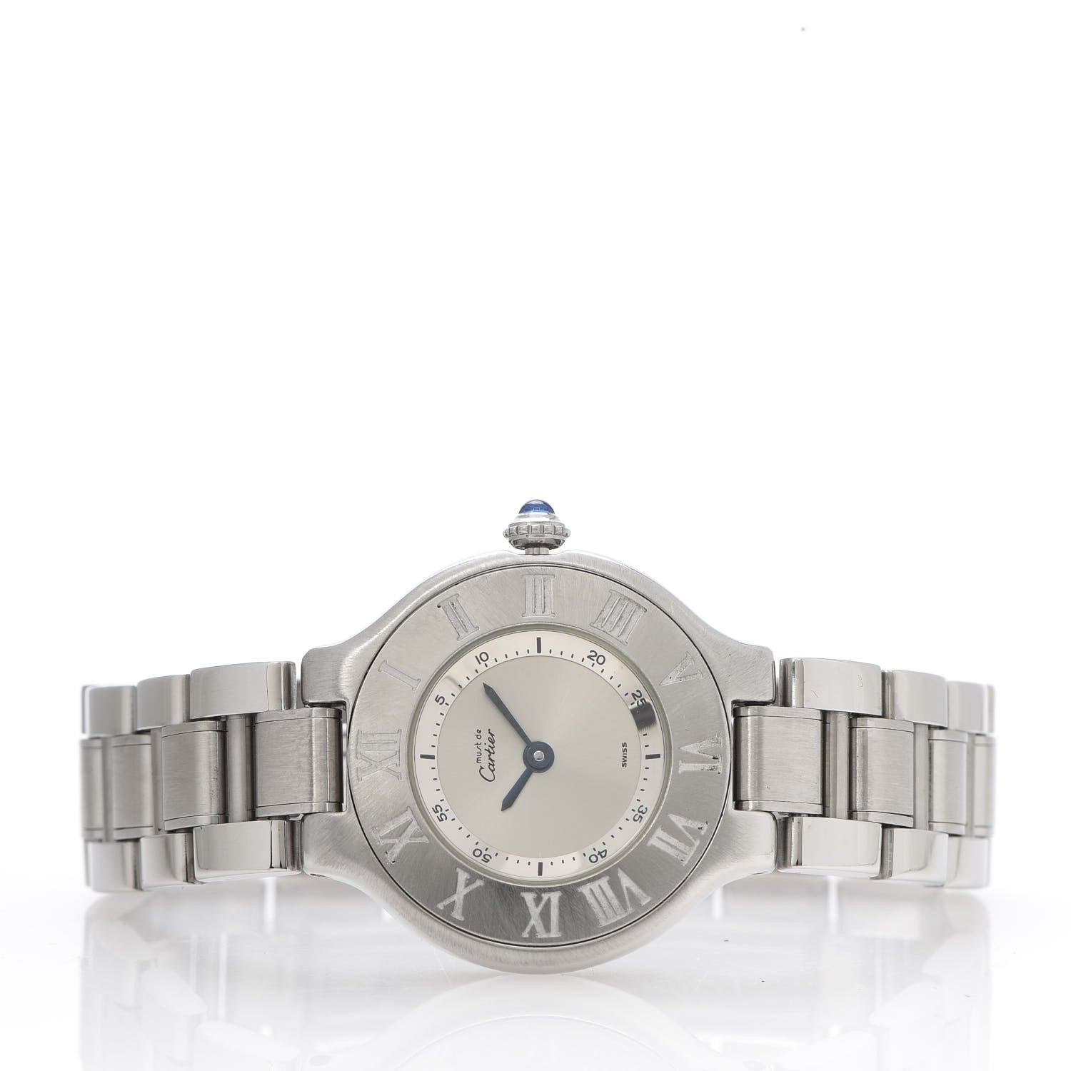 Cartier Stainless Steel 28mm Must De 21 Quartz Watch 3 of 7