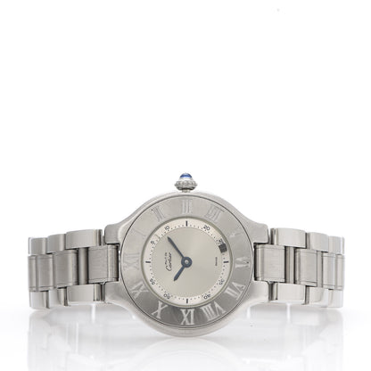 Cartier Stainless Steel 28mm Must De 21 Quartz Watch 3 of 7