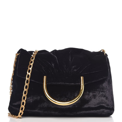 Stella McCartney Velvet Nina Fold Over Black 1 of 8
