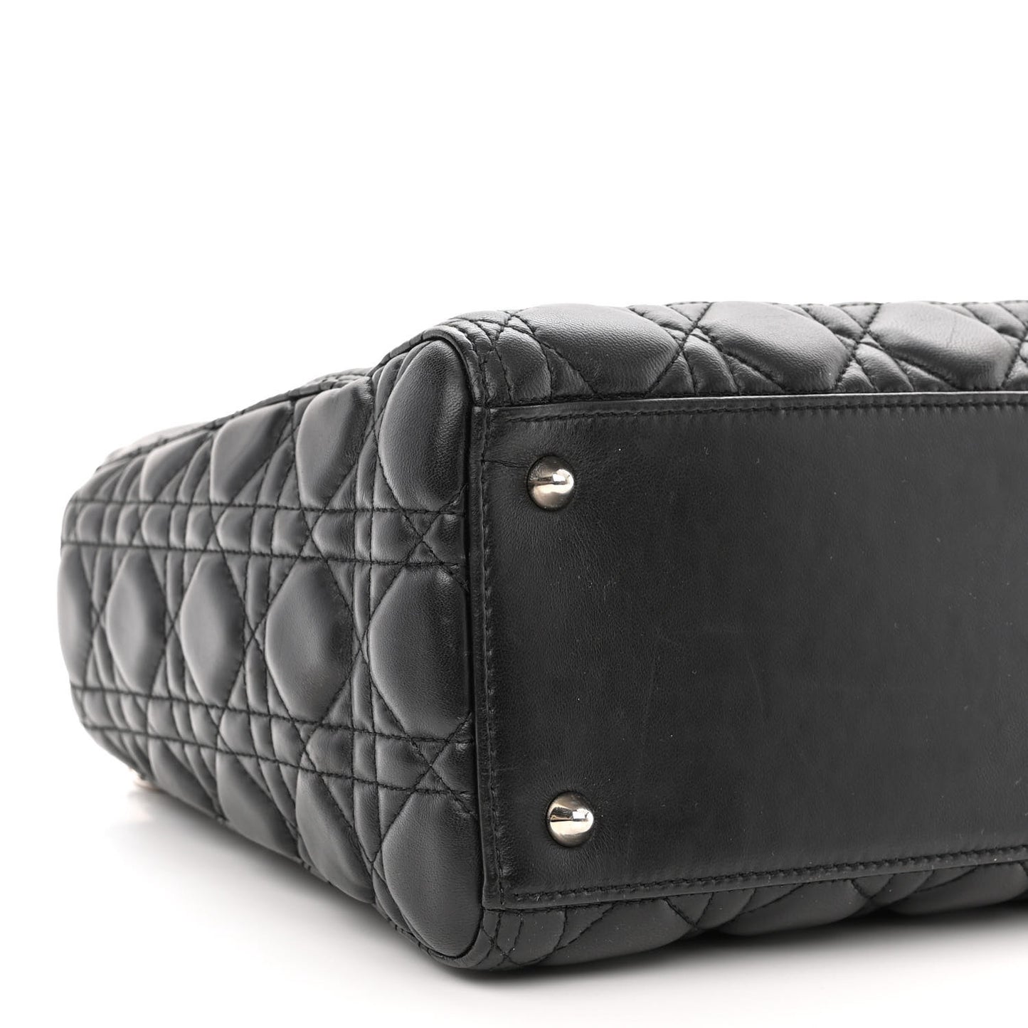 Lambskin Cannage Medium Lady Dior Black