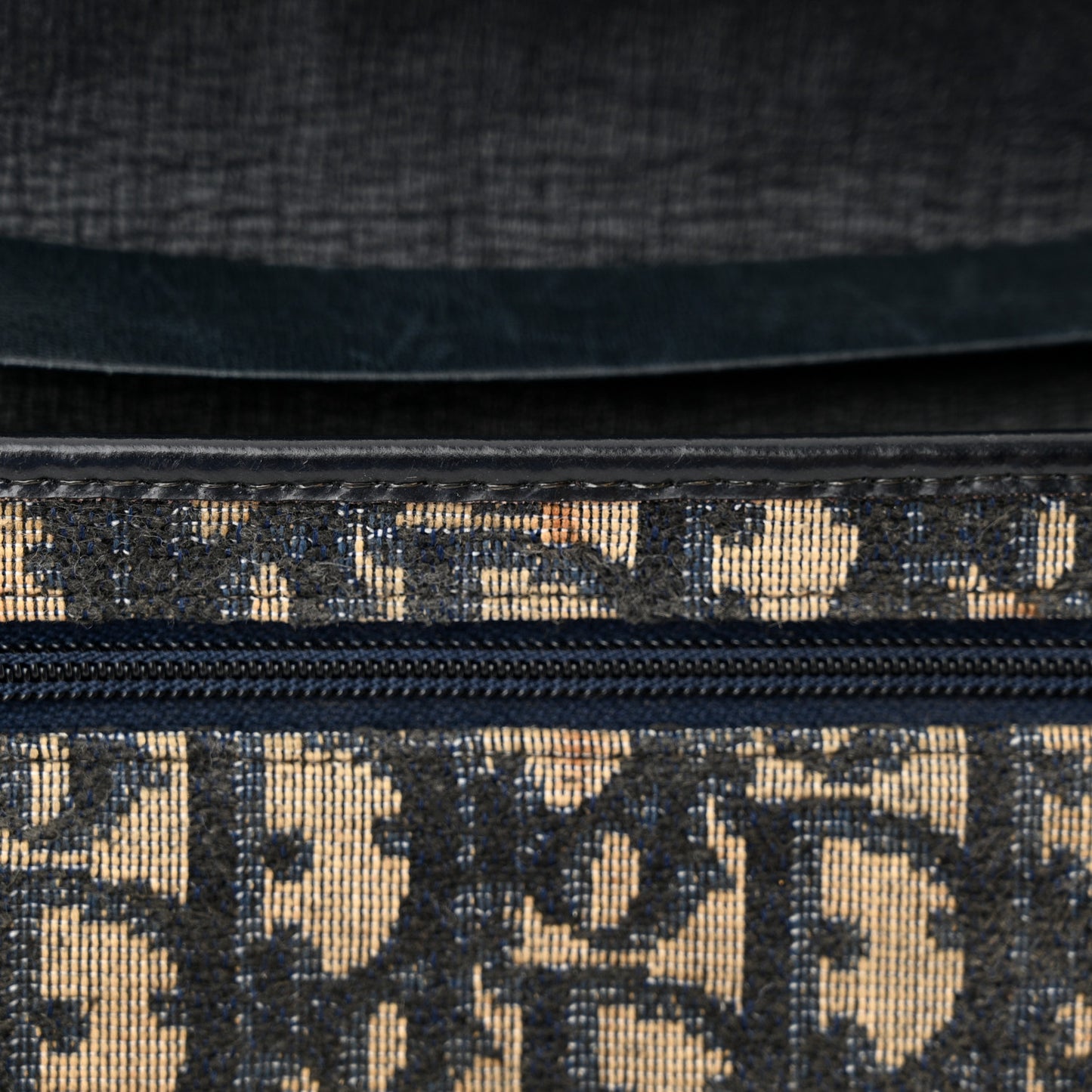 CHRISTIAN DIOR Monogram Chain Flap Blue