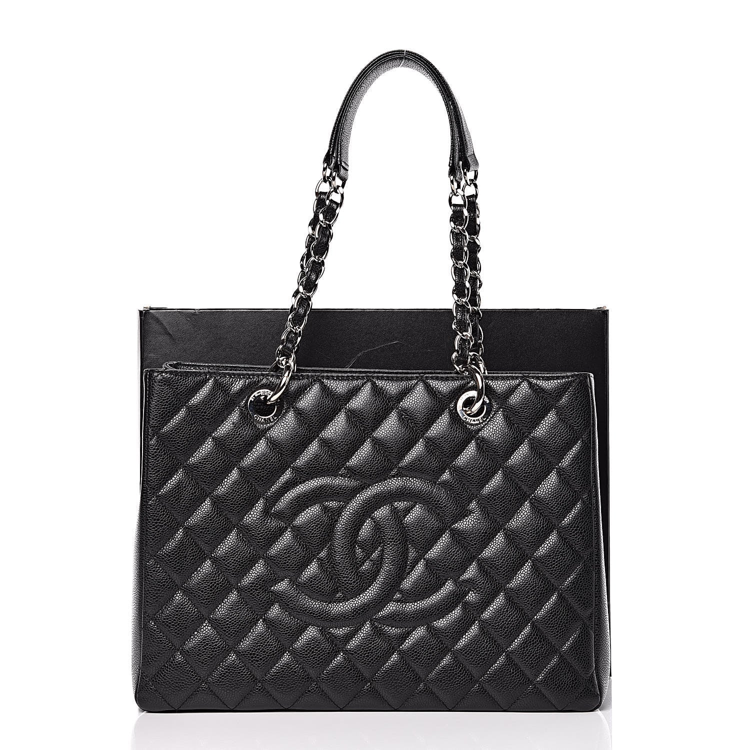 Chanel Caviar Quilted Grand Shopping Tote GST Black 11 of 11