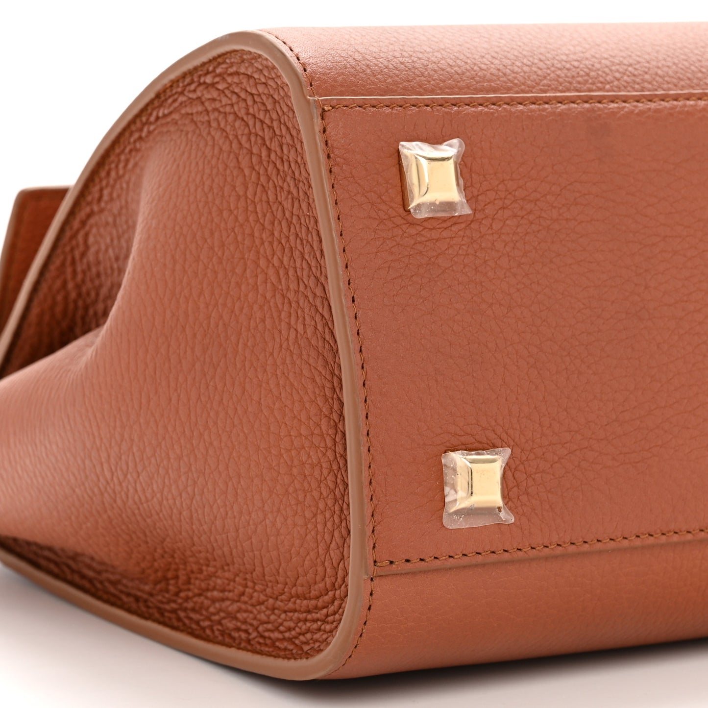 Calfskin Medium Studio Soft Bag Cognac