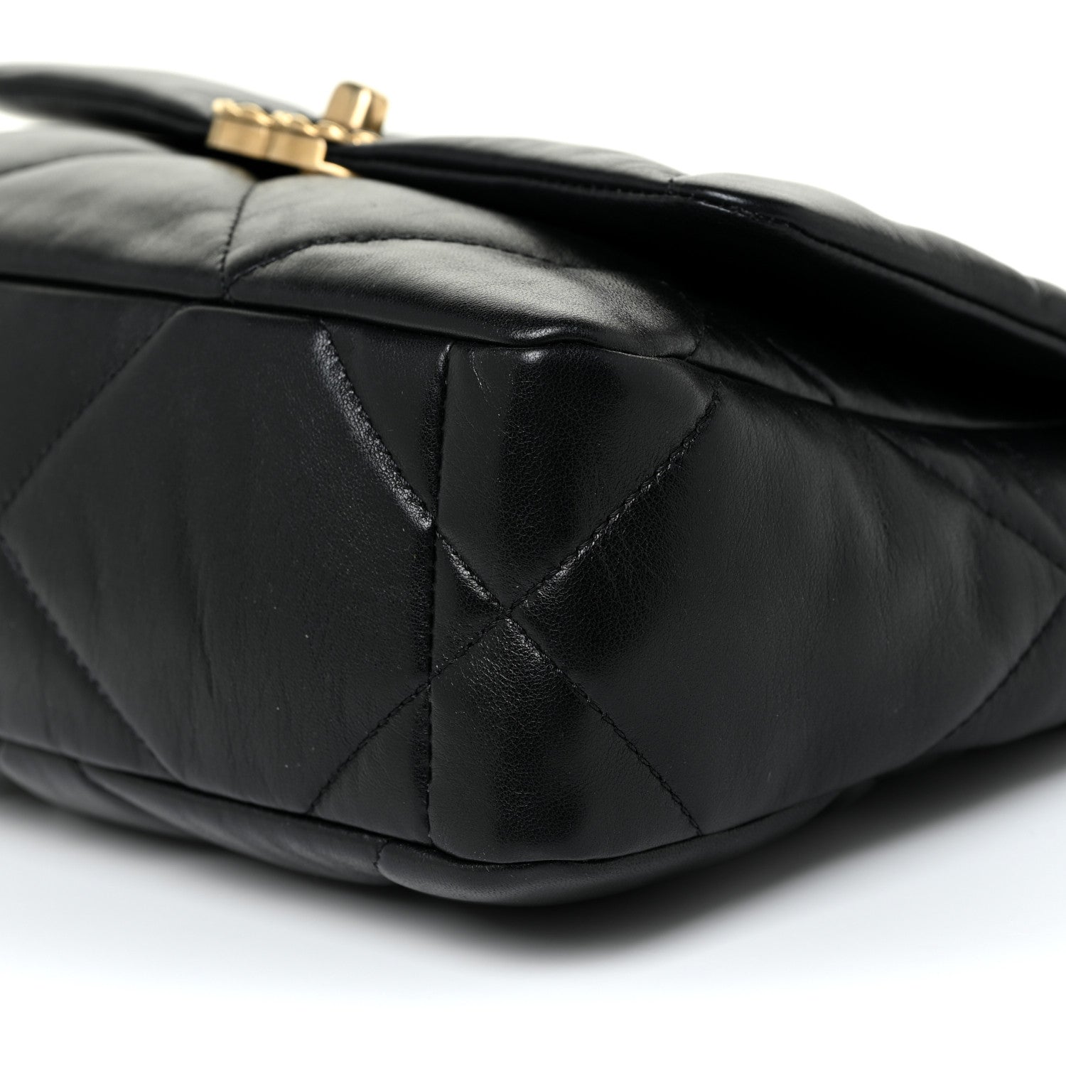 Chanel Lambskin Quilted Medium Chanel 19 Flap Black 10 of 13