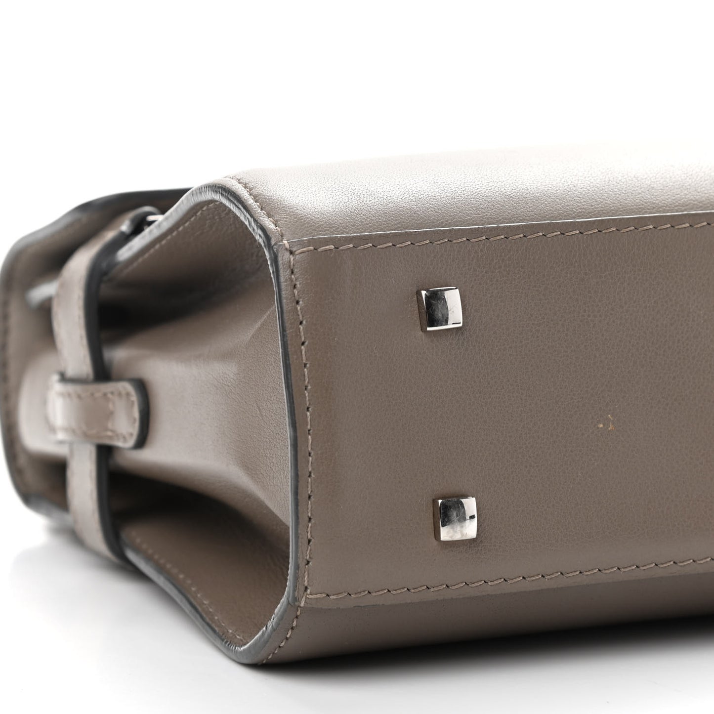 Smooth Calfskin Mini Tempete Satchel Camaieux Tourterelle