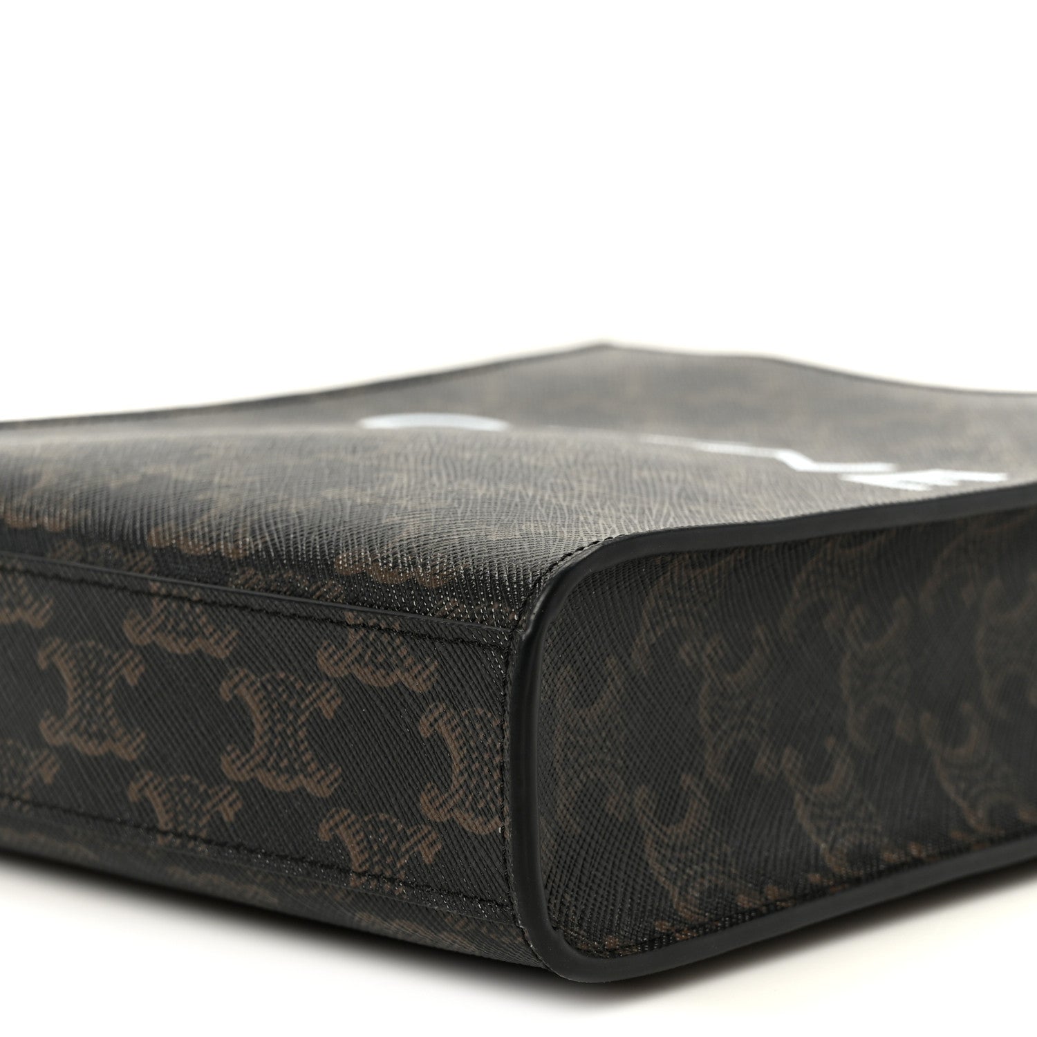 Celine Triomphe Canvas Calfskin Mini Vertical Cabas Tan 9 of 9