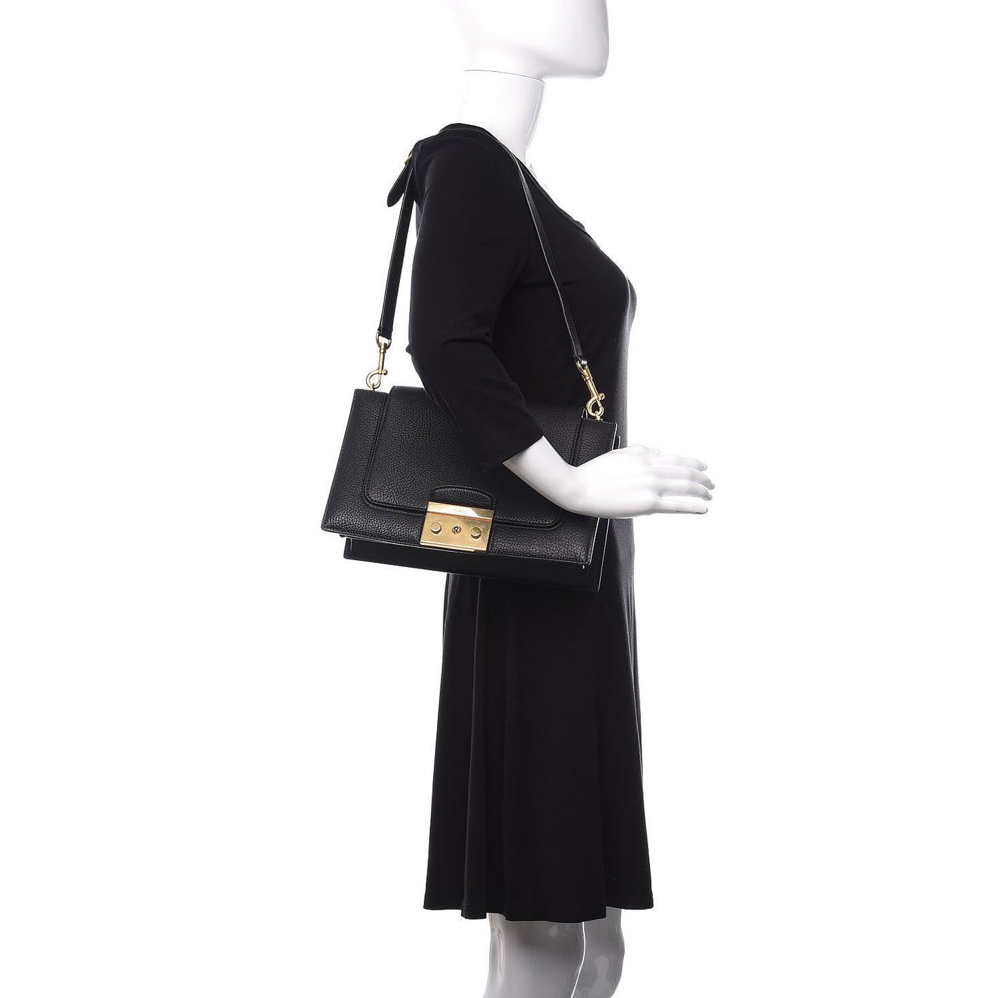 Lambskin Pembroke Shoulder Bag Black