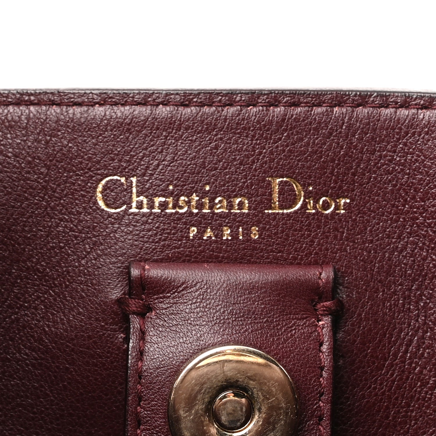Christian Dior Calfskin Medium Diorissimo Tote Red 6 of 10
