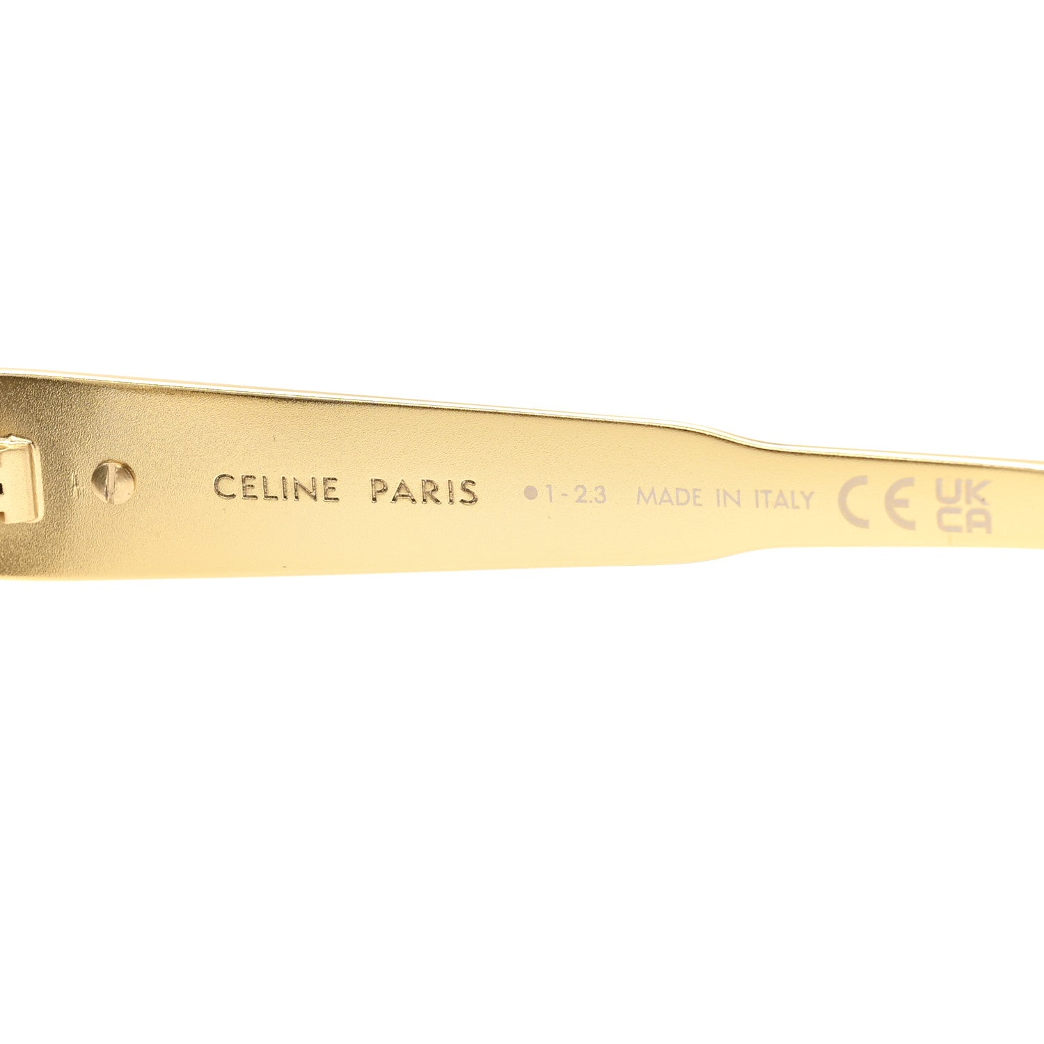 Celine Metal Triomphe 01 Sunglasses CL40235U Gold Green 5 of 7