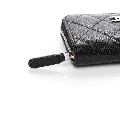 Chanel Caviar Quilted Zip Coin Purse Black 4 of 8