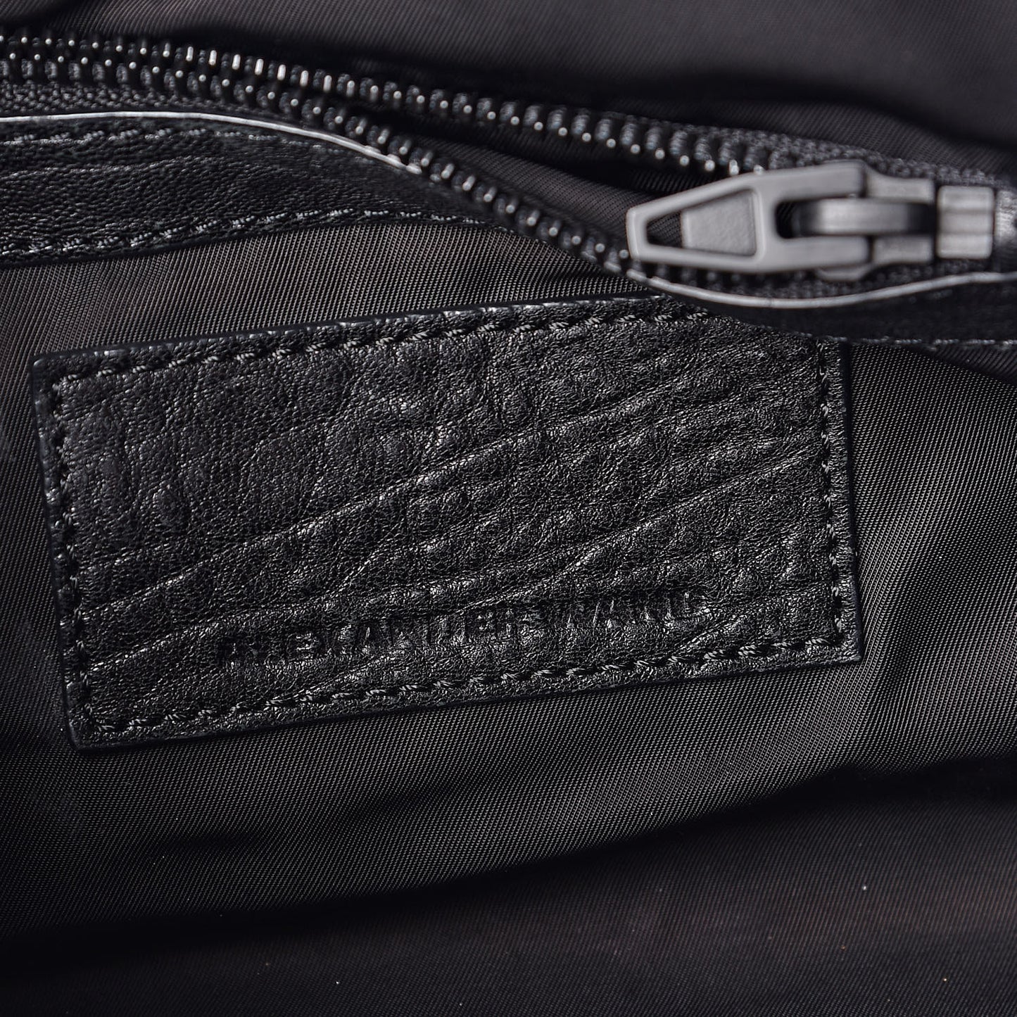 Pebbled Lambskin Mini Rockie Black Matte Black Hardware