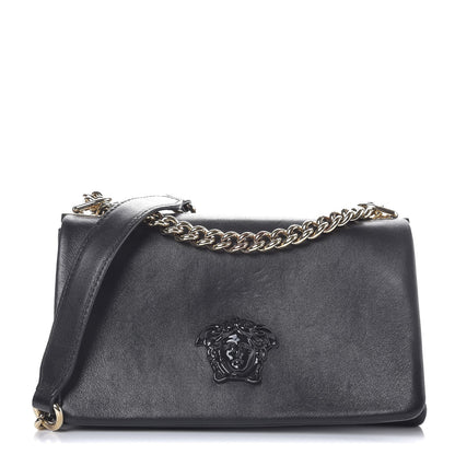 Versace Nappa Palazzo Sultan Shoulder Bag Black 1 of 7