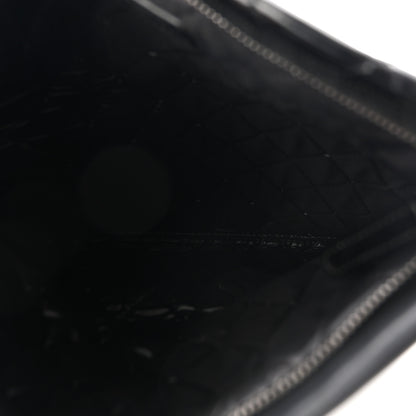 Chanel Patent Calfskin Quilted Beauty CC Clutch Black 5 of 7