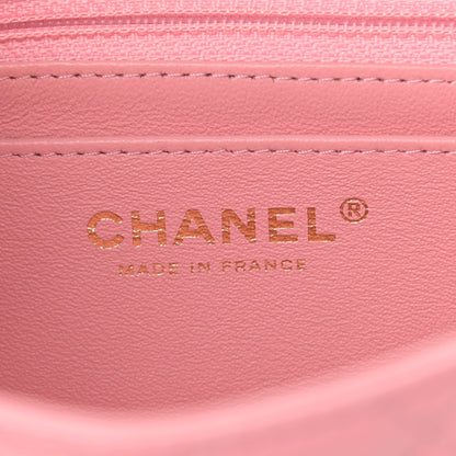 Chanel Lambskin Quilted Mini Square Flap Pink 5 of 8