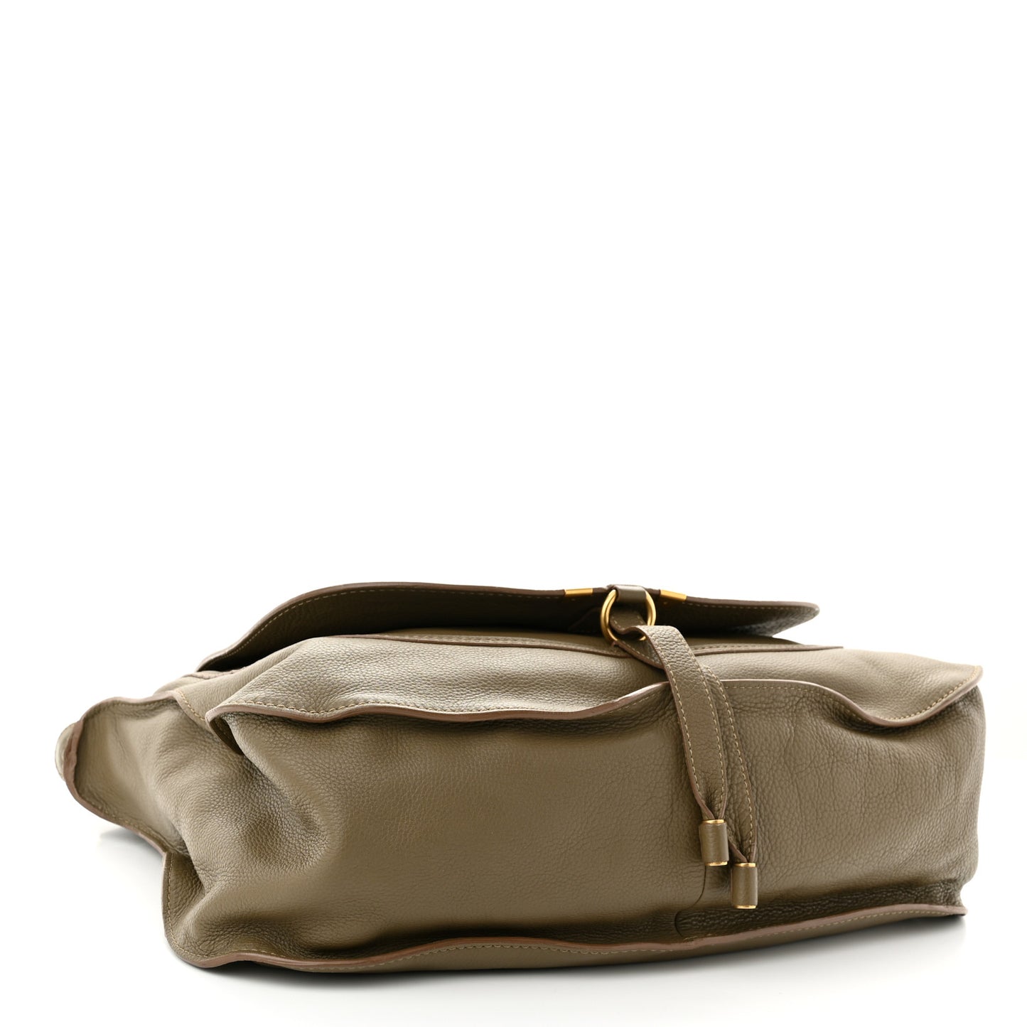 Calfskin Large Marcie Satchel Anchor Grey
