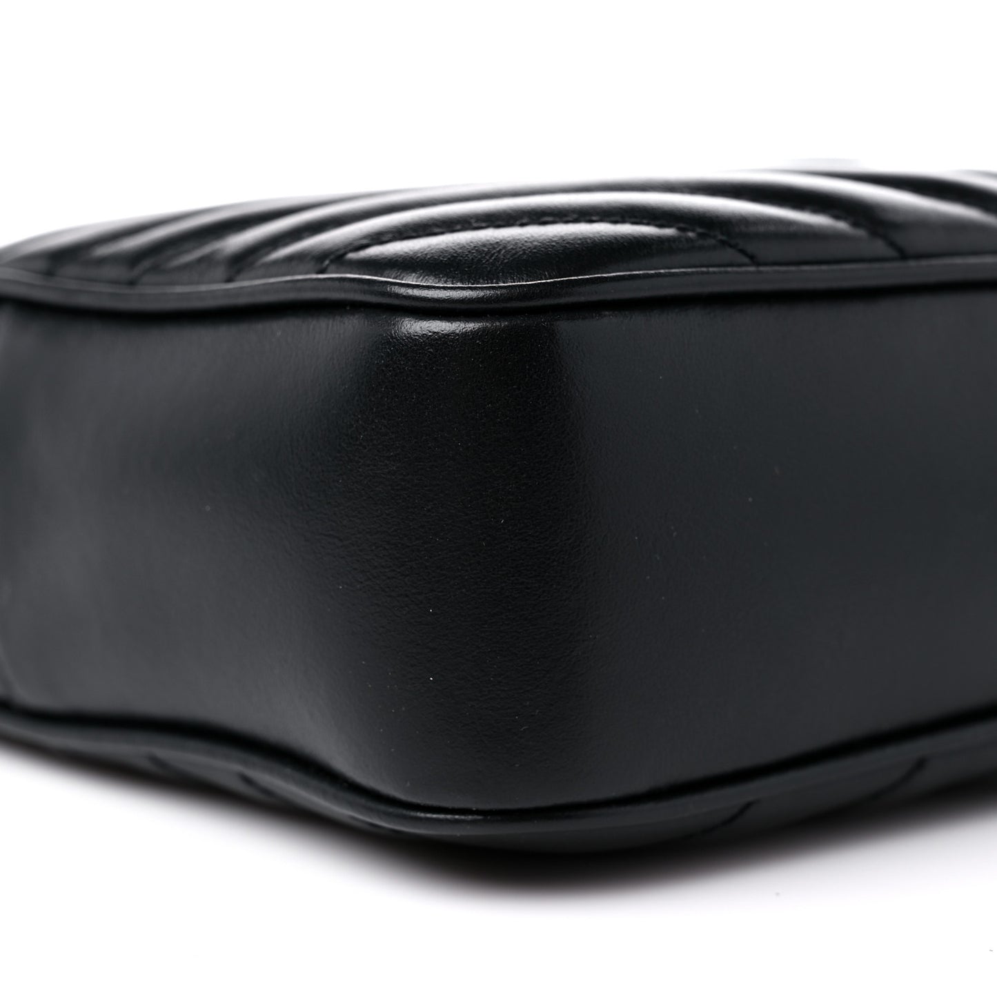 Calfskin Matelasse Monogram Lou Camera Bag Black