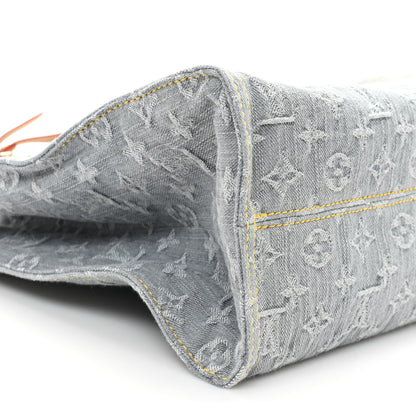 Louis Vuitton Monogram Denim Onthego MM Washed Gray 8 of 9