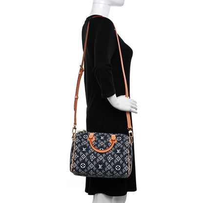 Louis Vuitton Jacquard Since 1854 Speedy Bandouliere 25 Blue 2 of 11
