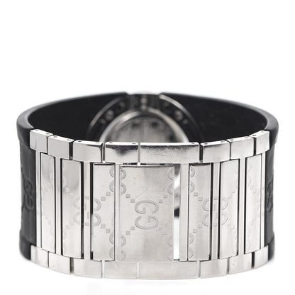 Gucci Stainless Steel Rubber 33mm Twirl Quartz Watch Black 3 of 4