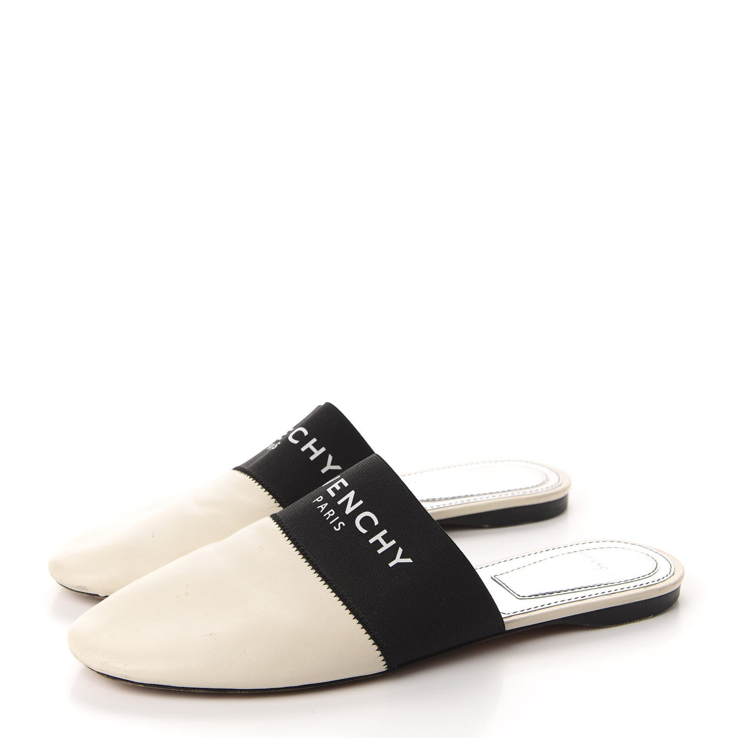 Givenchy Calfskin Bedford Logo Mule Slides 39 White 3 of 10