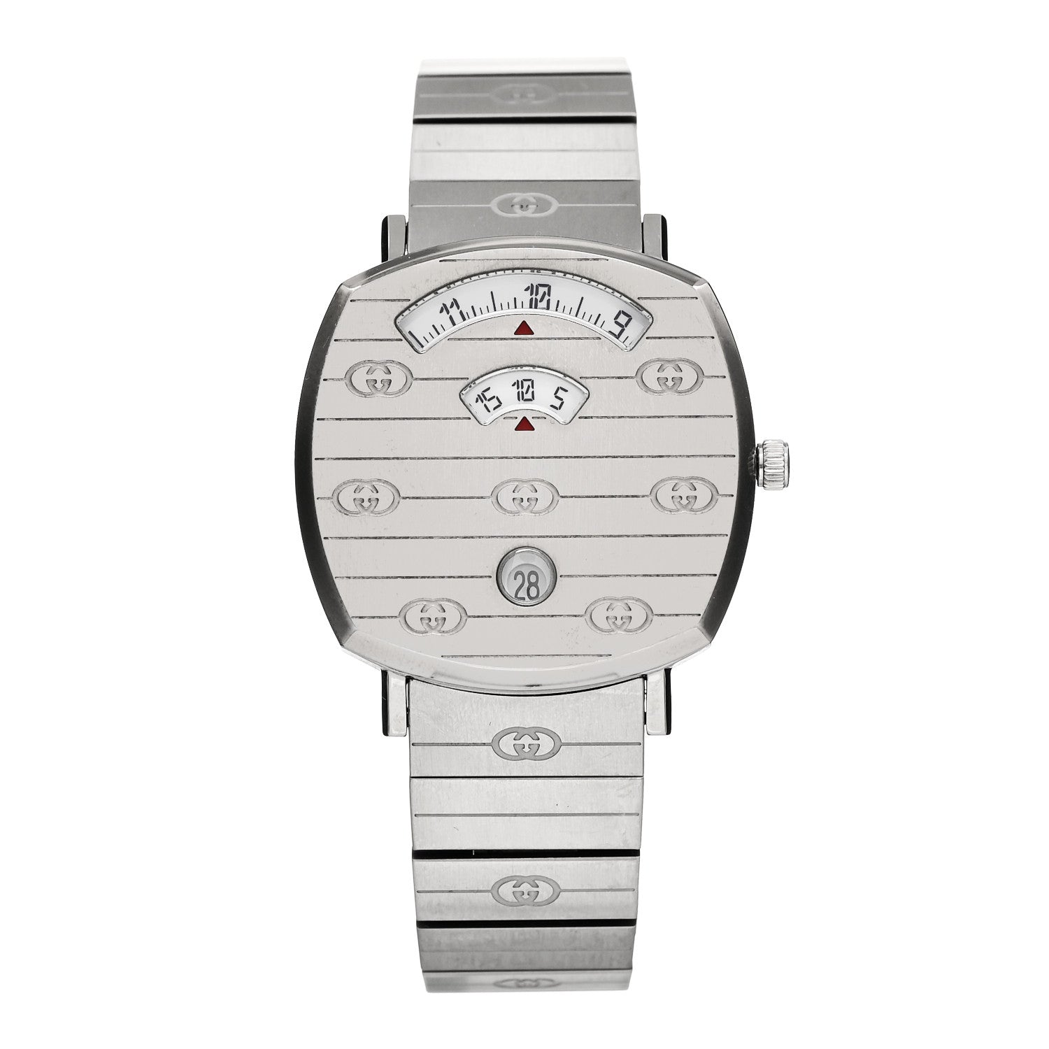 Gucci Stainless Steel 35mm Grip Quartz Watch 1 of 4