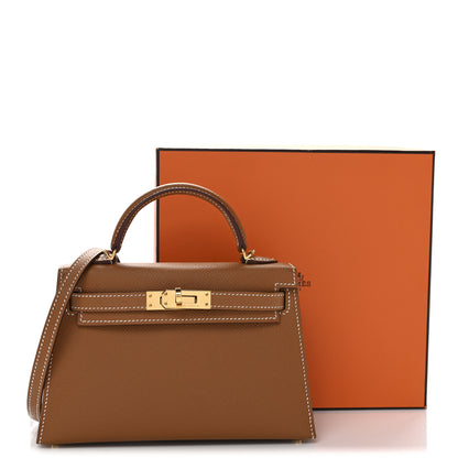 Hermes Epsom Mini Kelly Sellier 20 Gold 12 of 12