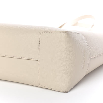 Burberry Calfskin Embossed Monogram Motif Medium Tote Limestone 7 of 9