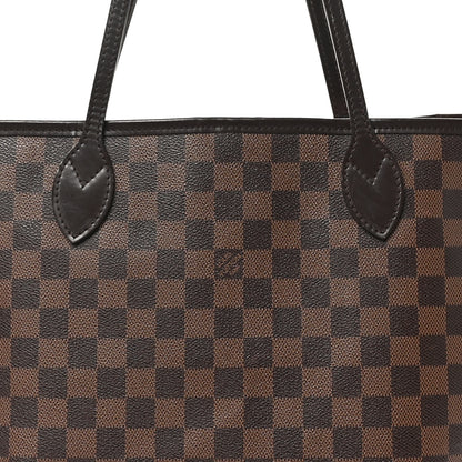 Louis Vuitton Damier Ebene Neo Neverfull MM Rose Ballerine 9 of 13