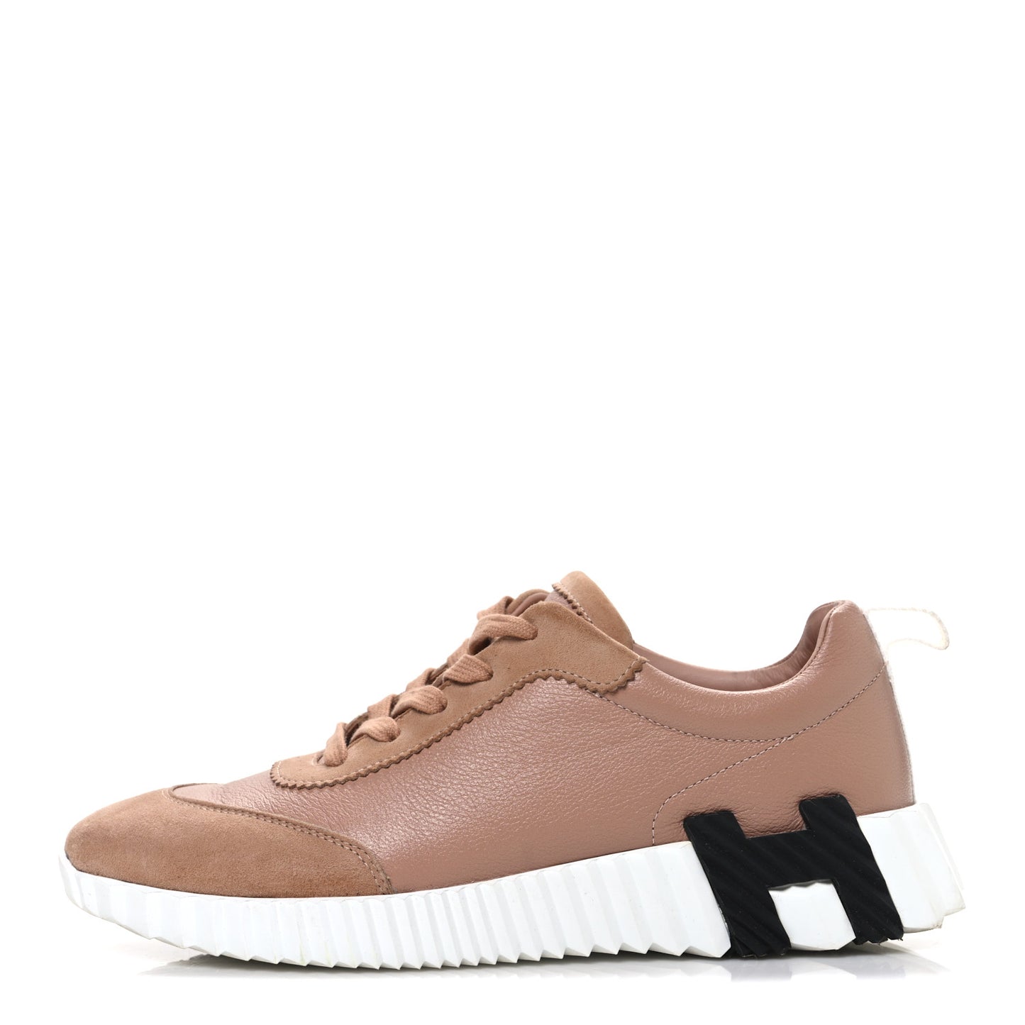 Sport Goatskin Suede Goatskin Bouncing Sneakers 38 Nude