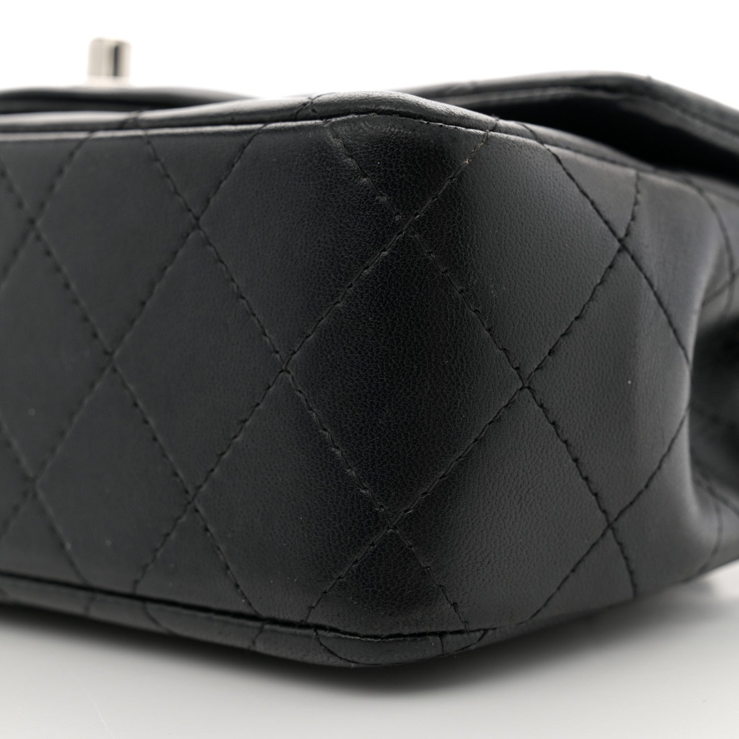 Chanel Lambskin Quilted Mini Rectangular Flap Black 10 of 10