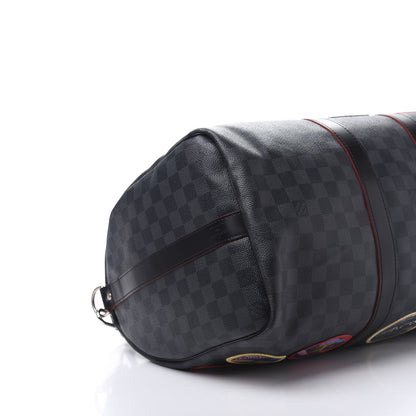 Louis Vuitton Damier Graphite Alps Keepall Bandouliere 45 5 of 11