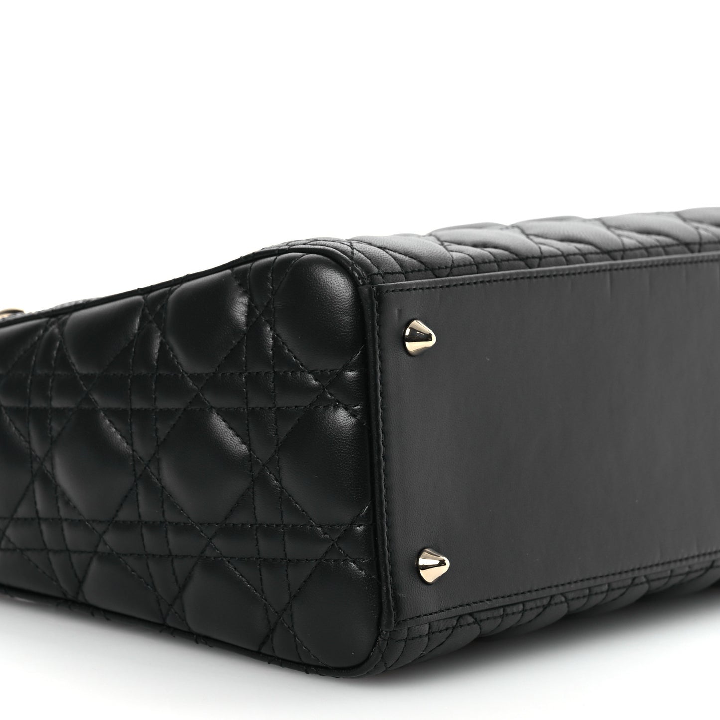 Lambskin Cannage Medium Lady Dior Black