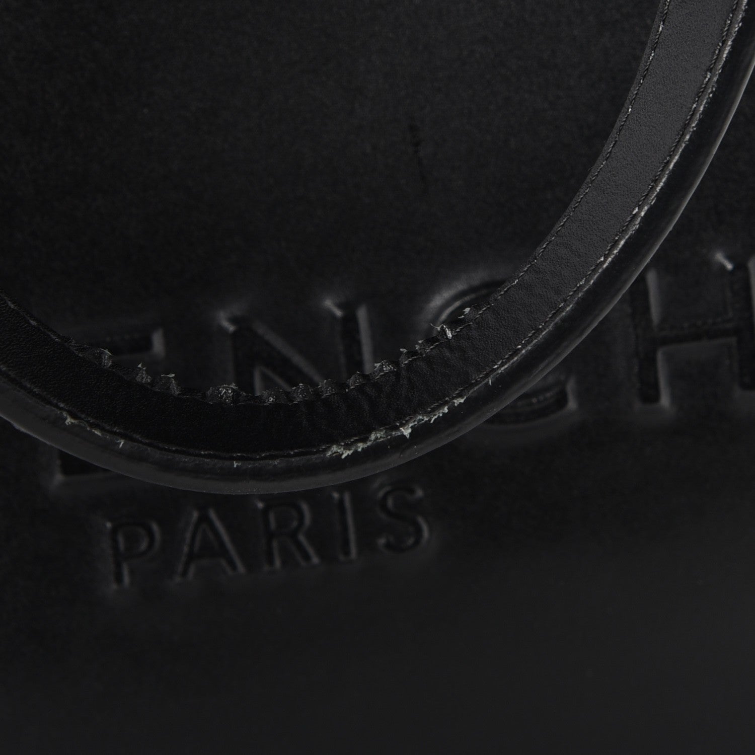 Givenchy Calfskin Logo Debossed Medium Shopper Tote Black 9 of 15