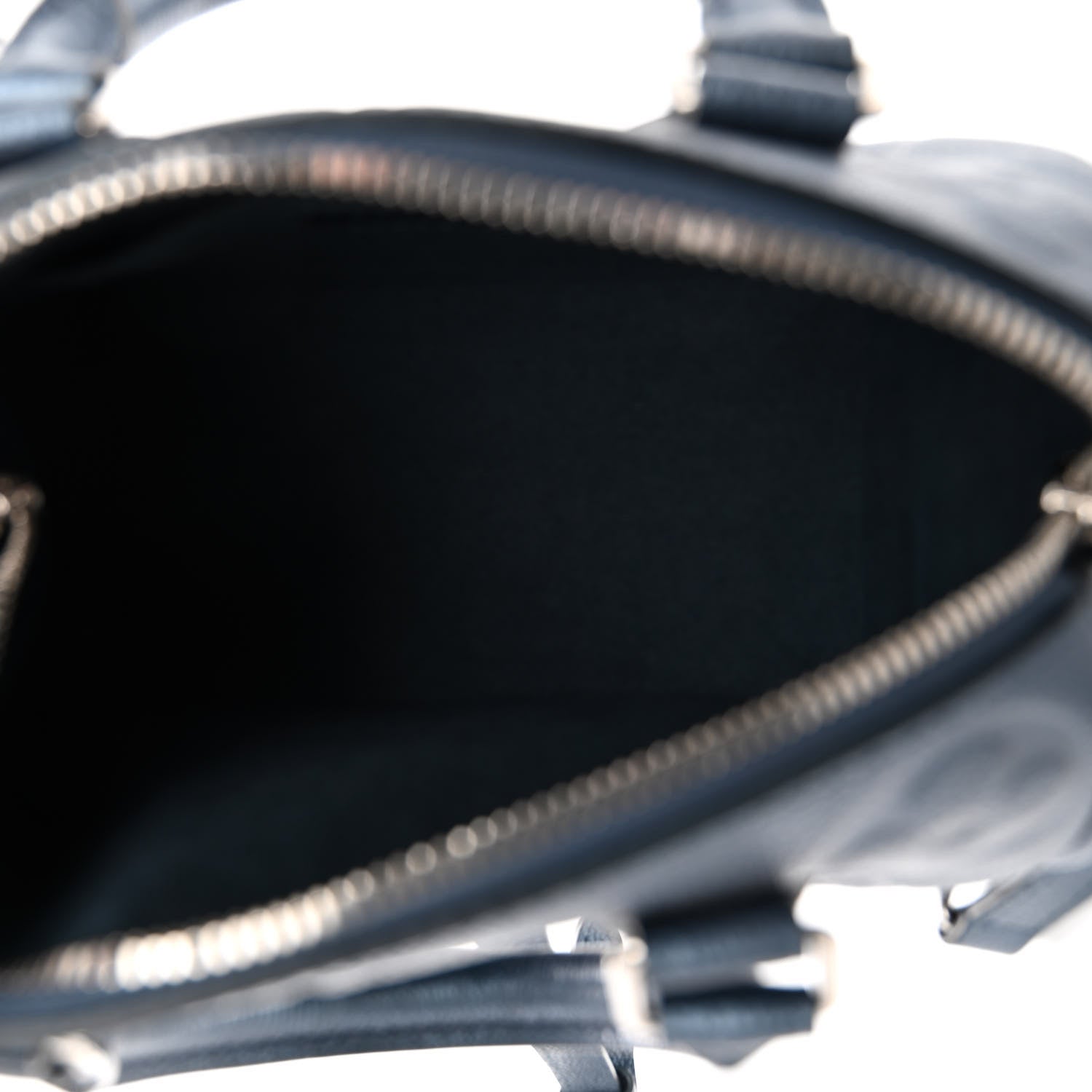 Louis Vuitton Metallic Empreinte Monogram Giant Speedy Bandouliere 20 Navy Nacre 5 of 9