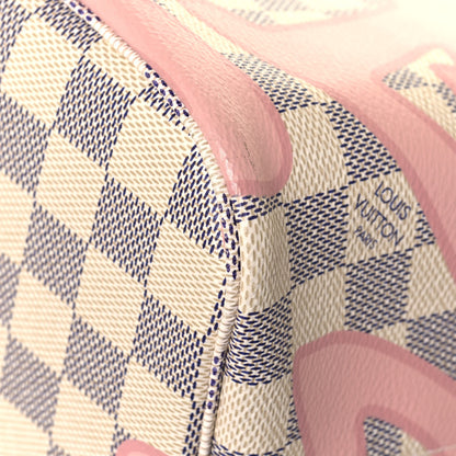 Louis Vuitton Damier Azur Tahitienne Neverfull MM 6 of 14